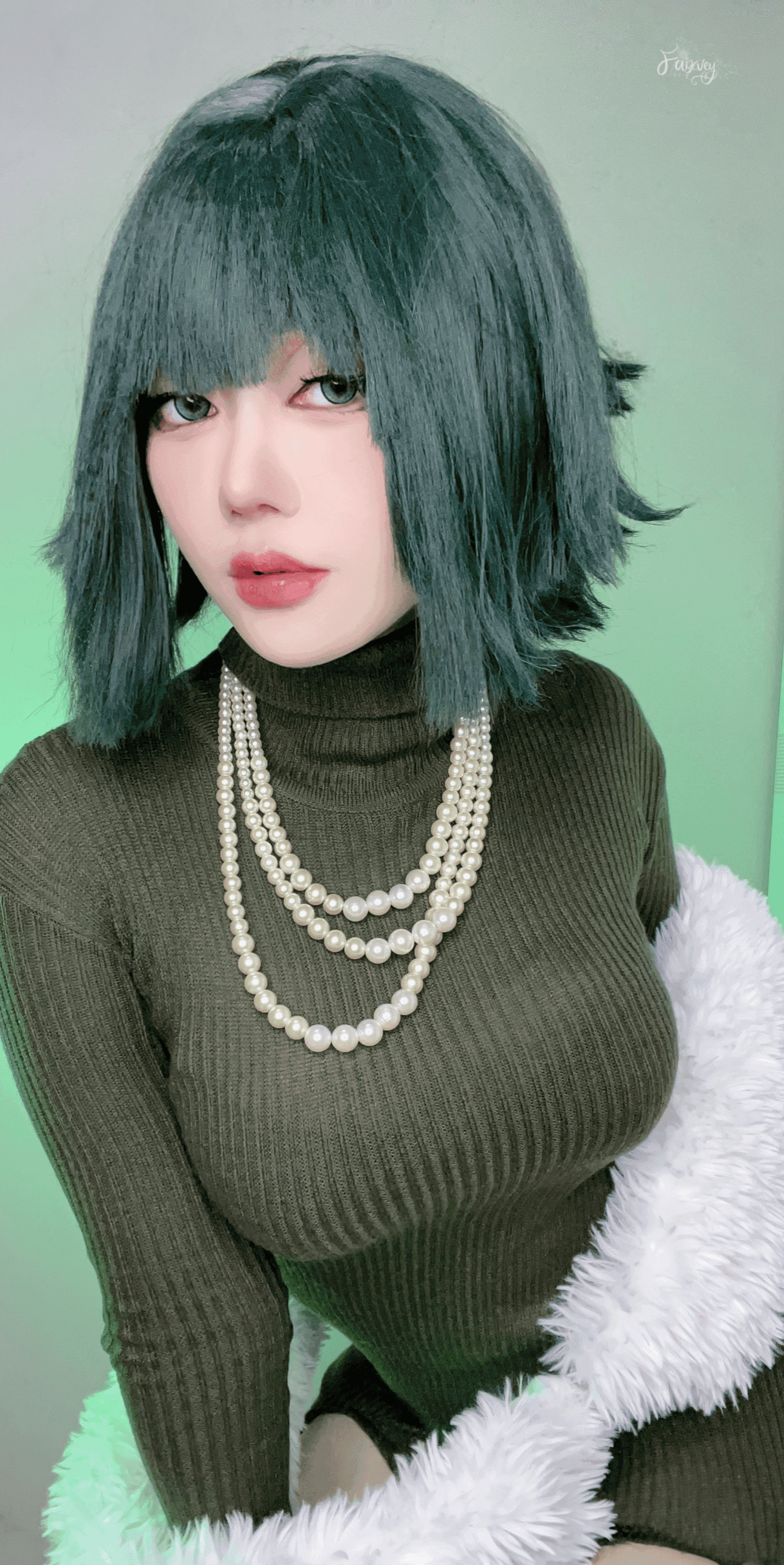 Ivy @faixvey Eksklusif Cosplay Fubuki (One Punch Man)